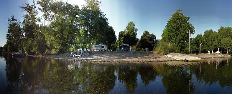 View from the lake.